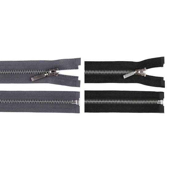 Zamek metalowy no 5 długość 60 cm - Czarny (25 Sztuki) Zamek metalowy no 5 długość 60 cm - Czarny (25 Sztuki)