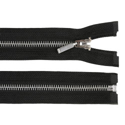 Metal zipper no 5, length 70 cm - Black (1 Piece)