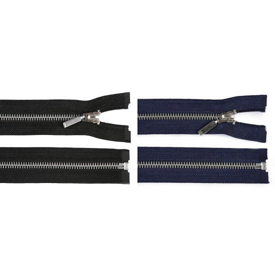 Zamek metalowy no 5 długość 80 cm - Granatowy (10 Sztuki) Zamek metalowy no 5 długość 80 cm - Granatowy (10 Sztuki)