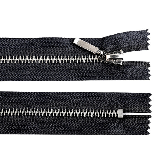 Zamek metalowy no 5 mm długość 16 cm (dżinsowy) - Granatowy (1 Sztuka) Zamek metalowy no 5 mm długość 16 cm (dżinsowy) - Granatowy (1 Sztuka)