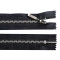 Metal zipper no 5, length 16 cm (jeans) - Black (1 Piece)