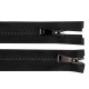 Zips kovový no 5 deliteľný 2 jazdce / dvojcestný 70 cm - Čierna (1 Kus) Zips kovový no 5 deliteľný 2 jazdce / dvojcestný 70 cm - Čierna (1 Kus)