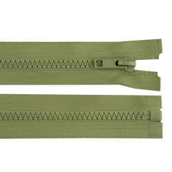 Plastic zipper no 5, length 35 cm jacket - Khaki (1 Piece)