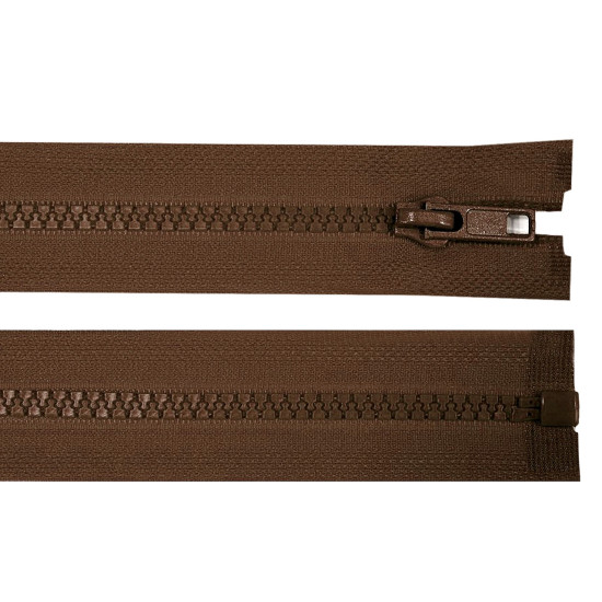 Plastic zipper no 5, length 35 cm jacket - Khaki (1 Piece)