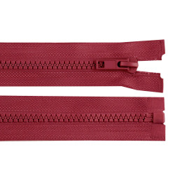 Plastic zipper no 5, length 45 cm jacket - Bordeaux (1 Piece)