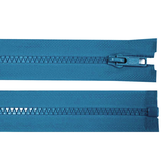 Plastic zipper no 5, length 50 cm jacket - Blue turquise (1 Piece) Plastic zipper no 5, length 50 cm jacket - Blue turquise (1 Piece)