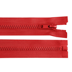 Plastic zipper no 5, length 70 cm jacket - Red (1 Piece)
