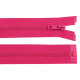 Plastic zipper no 5, length 70 cm jacket - Red (1 Piece)