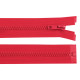 Plastic zipper no 5, length 70 cm jacket - Red (1 Piece)
