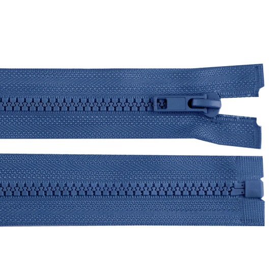 Plastic zipper no 5, length 80 cm jacket - Blue turquise (1 Piece)