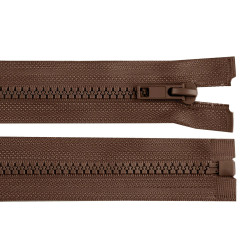 Plastic zipper no 5, length 85 cm jacket - Chocolate (1 Piece)