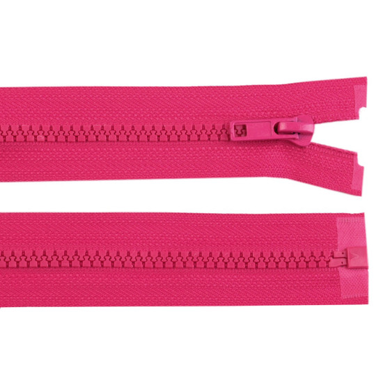 Plastic zipper no 5, length 85 cm jacket - Chocolate (1 Piece)
