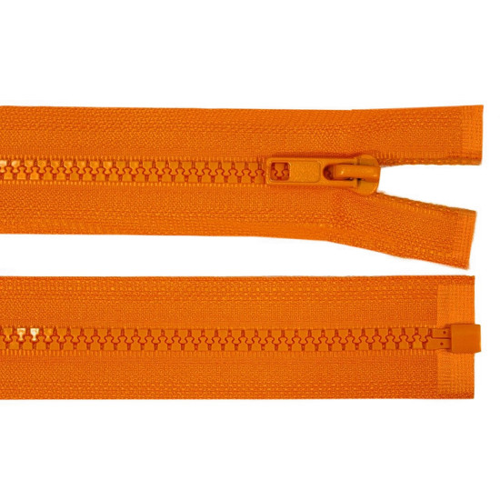 Plastic zipper no 5, length 85 cm jacket - Chocolate (1 Piece)