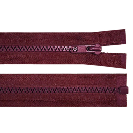 Plastic zipper no 5, length 85 cm jacket - Chocolate (1 Piece)