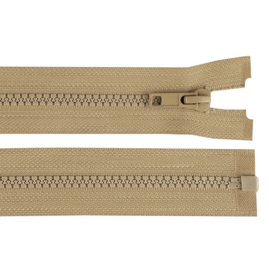 Plastic zipper no 5, length 85 cm jacket - Chocolate (1 Piece)
