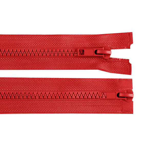 Two-way plastic zipper no 5, open-end, 2 sliders, length 75 cm, jacket - Yellow (1 Piece) Two-way plastic zipper no 5, open-end, 2 sliders, length 75 cm, jacket - Yellow (1 Piece)