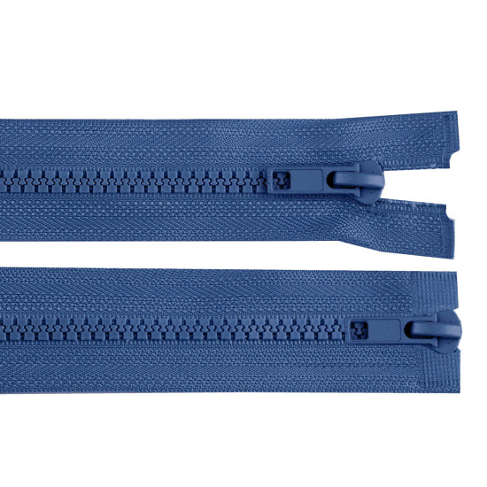 Fermeture éclair bidirectionnelle en plastique no 5, extrémité ouverte, 2 glissières, longueur 85 cm, pour veste - Gris-vert (10 Pièces) Fermeture éclair bidirectionnelle en plastique no 5, extrémité ouverte, 2 glissières, longueur 85 cm, pour veste - Gris-vert (10 Pièces)