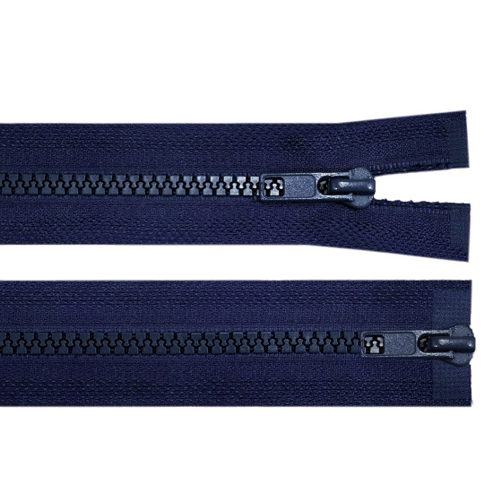 Fermeture éclair bidirectionnelle en plastique no 5, extrémité ouverte, 2 glissières, longueur 85 cm, pour veste - Gris-vert (10 Pièces) Fermeture éclair bidirectionnelle en plastique no 5, extrémité ouverte, 2 glissières, longueur 85 cm, pour veste - Gris-vert (10 Pièces)