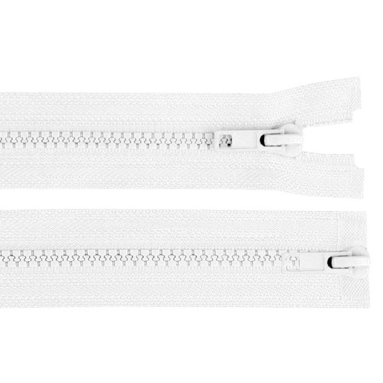Fermeture éclair bidirectionnelle en plastique no 5, extrémité ouverte, 2 glissières, longueur 85 cm, pour veste - Gris-vert (10 Pièces) Fermeture éclair bidirectionnelle en plastique no 5, extrémité ouverte, 2 glissières, longueur 85 cm, pour veste - Gris-vert (10 Pièces)