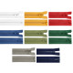 Fermeture éclair bidirectionnelle en plastique no 5, extrémité ouverte, 2 glissières, longueur 85 cm, pour veste - Gris-vert (10 Pièces) Fermeture éclair bidirectionnelle en plastique no 5, extrémité ouverte, 2 glissières, longueur 85 cm, pour veste - Gris-vert (10 Pièces)