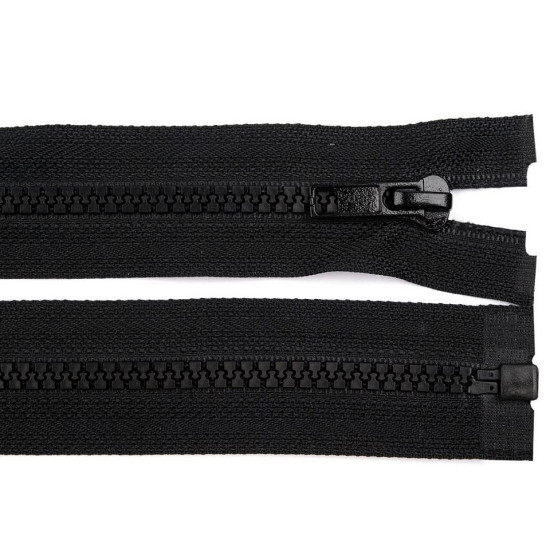 Plastic zipper no 5, length 105 cm jacket - Black (1 Piece)