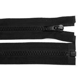 Plastic zipper no 5, length 110 cm jacket - Black (1 Piece)