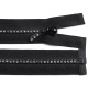 Rhinestone plastic zipper no 4, length 50 cm - White (1 Piece) Rhinestone plastic zipper no 4, length 50 cm - White (1 Piece)