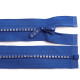 Rhinestone plastic zipper no 4, length 65 cm - White (1 Piece) Rhinestone plastic zipper no 4, length 65 cm - White (1 Piece)