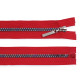 Rainbow plastic zipper no 5, length 40 cm - Red (1 Piece)
