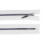 Dúhový kostený zips no 5 dĺžka 40 cm - Biela (1 Kus)