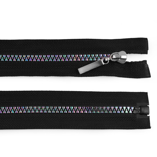 Rainbow plastic zipper no 5, length 40 cm - Red (1 Piece)