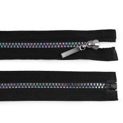 Rainbow plastic zipper no 5, length 50 cm - Black (1 Piece)