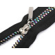 Rainbow plastic zipper no 5, length 50 cm - White (10 Pieces)