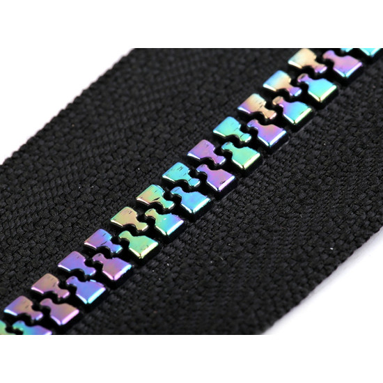 Rainbow plastic zipper no 5, length 60 cm - Blue dark (10 Pieces) Rainbow plastic zipper no 5, length 60 cm - Blue dark (10 Pieces)