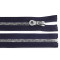 Plastic / vislon zipper width 8 mm length 60 cm, jacket - Blue dark (1 Piece)