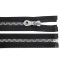 Plastic / vislon zipper width 8 mm length 70 cm, jacket - Black (1 Piece)