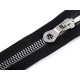 Plastic / vislon zipper width 8 mm length 70 cm, jacket - Black (1 Piece) Plastic / vislon zipper width 8 mm length 70 cm, jacket - Black (1 Piece)