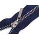 Rainbow plastic zipper no 5, length 80 cm - Grey (25 Pieces)