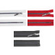 Rainbow plastic zipper no 5, length 80 cm - Grey (25 Pieces)