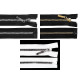 Plastic / vislon zipper no 5,length 40 cm, square teeth - Black (1 Piece) Plastic / vislon zipper no 5,length 40 cm, square teeth - Black (1 Piece)