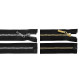 Plastic / vislon zipper no 5, length 60 cm, square teeth - Black (1 Piece) Plastic / vislon zipper no 5, length 60 cm, square teeth - Black (1 Piece)