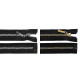 Plastic / vislon zipper no 5, length 80 cm, square teeth - Black (1 Piece) Plastic / vislon zipper no 5, length 80 cm, square teeth - Black (1 Piece)