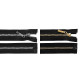 Plastic / vislon zipper no 5, length 80 cm, square teeth - Black (1 Piece) Plastic / vislon zipper no 5, length 80 cm, square teeth - Black (1 Piece)
