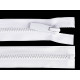 Plastic / vislon no 5, length 70 cm, round teeth - White (1 Piece) Plastic / vislon no 5, length 70 cm, round teeth - White (1 Piece)
