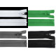 Plastic / vislon zipper no 5, length 120 cm jacket - Green fern (1 Piece)