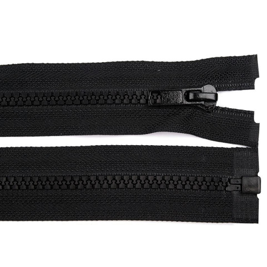 Plastic / vislon zipper no 5, length 130 cm jacket - Black (1 Piece) Plastic / vislon zipper no 5, length 130 cm jacket - Black (1 Piece)