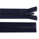 Plastic zipper, no 5, length 80 cm, with reversible slider - Black (1 Piece) Plastic zipper, no 5, length 80 cm, with reversible slider - Black (1 Piece)