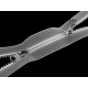 Plastic zipper no 5, 2 sliders / 2-way, open-end, 50 cm, transparent - Transparent (25 Pieces) Plastic zipper no 5, 2 sliders / 2-way, open-end, 50 cm, transparent - Transparent (25 Pieces)