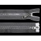 Chiusura lampo in plastica, numero 5, 2 cursori / bi-direzionale, estremità aperta, lunghezza: 60 cm, trasparente - Trasparente (1 Pezzo)