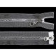 Plastic zipper no 5, 2 sliders / 2-way, open-end, 60 cm, transparent - Transparent (25 Pieces) Plastic zipper no 5, 2 sliders / 2-way, open-end, 60 cm, transparent - Transparent (25 Pieces)
